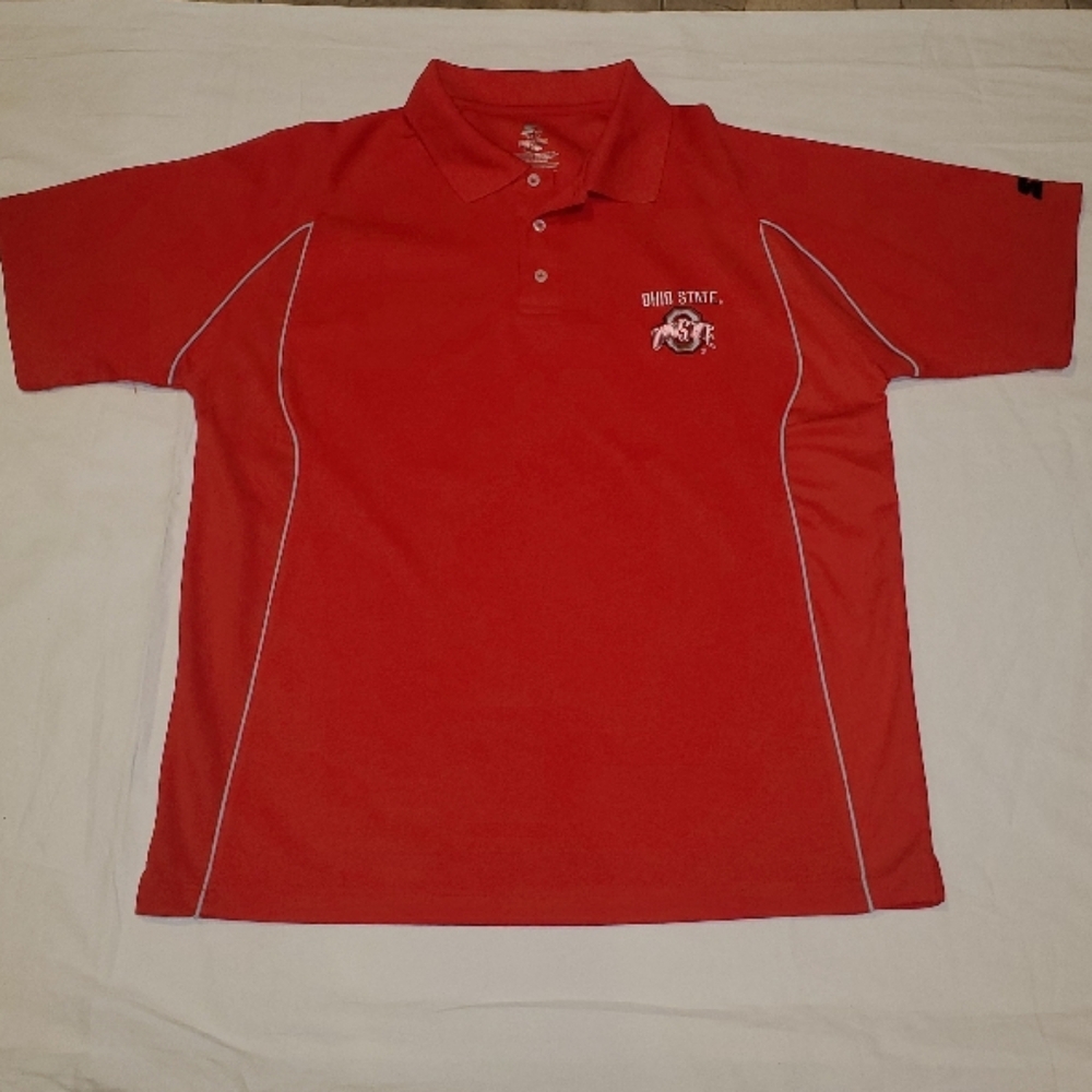 Ohio State Polo Shirt Red Large